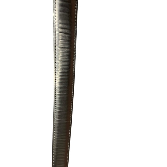 LV Black Leather Silver Buckle Belt size 38 - Picture 2 of 8